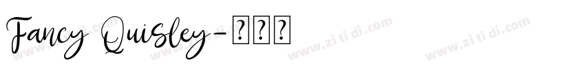 Fancy Quisley字体转换